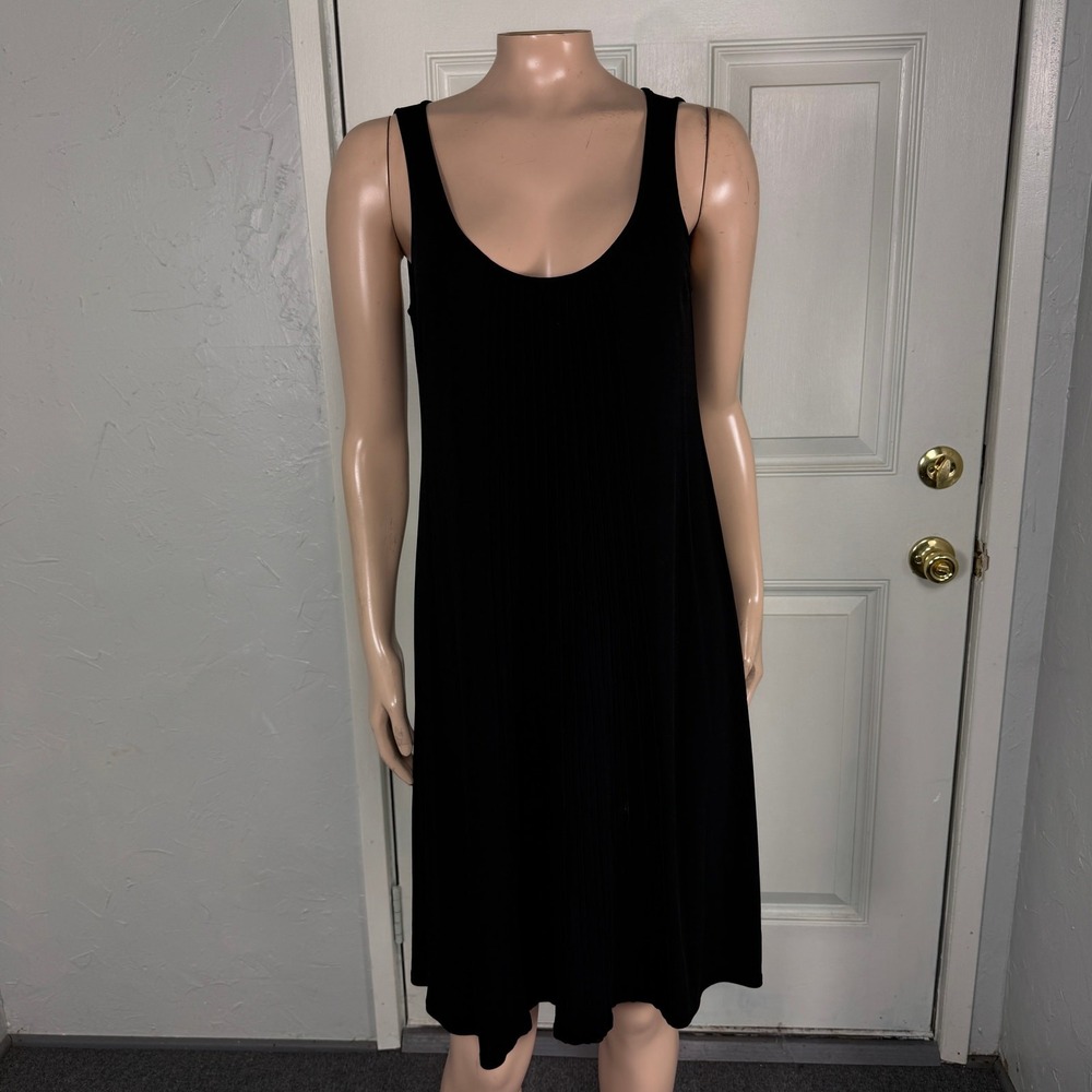Eileen Fisher Women's XS Dress 100% Silk Sleeveless Career Shift Pleated B4-27